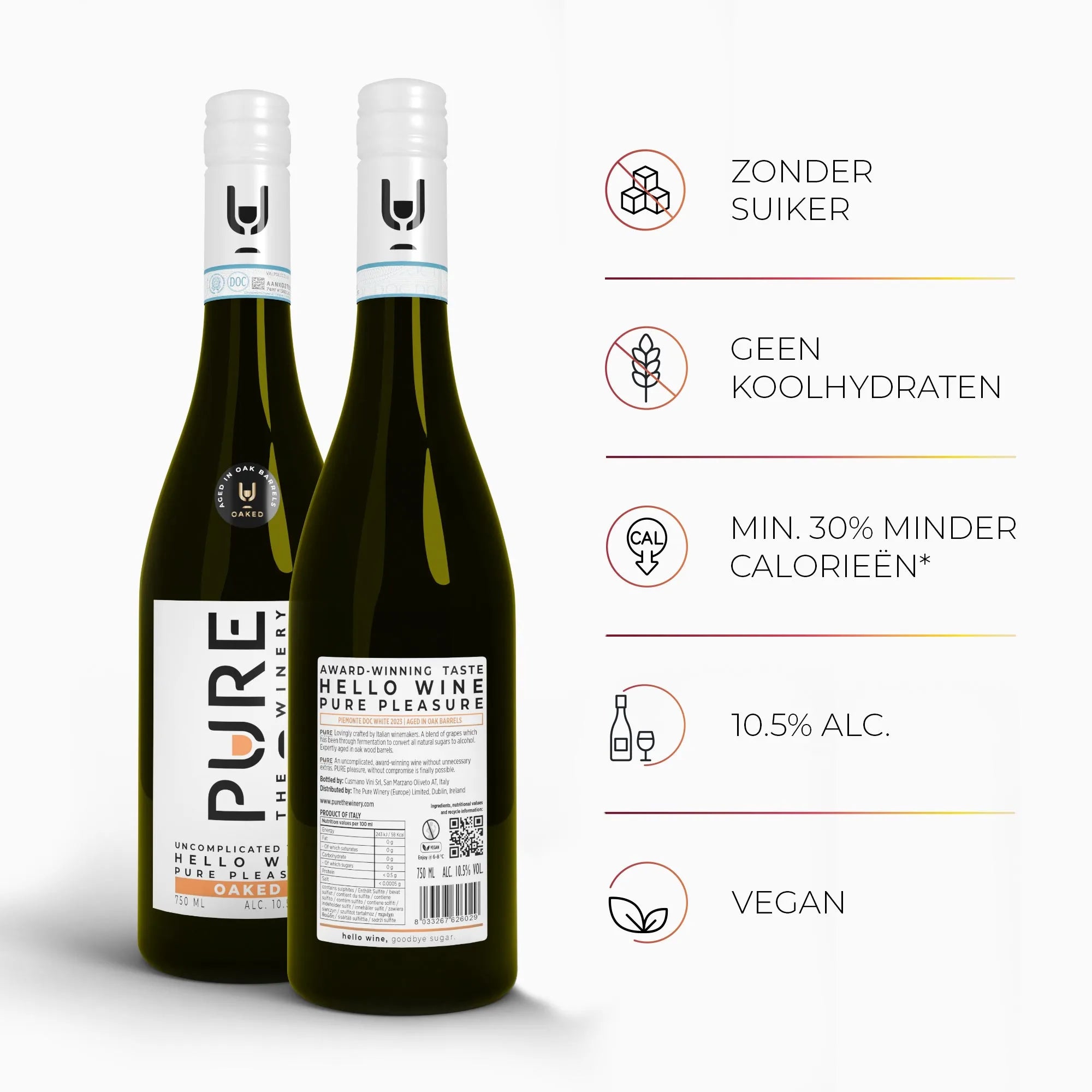 Zuckerfreier Oaked Weißwein