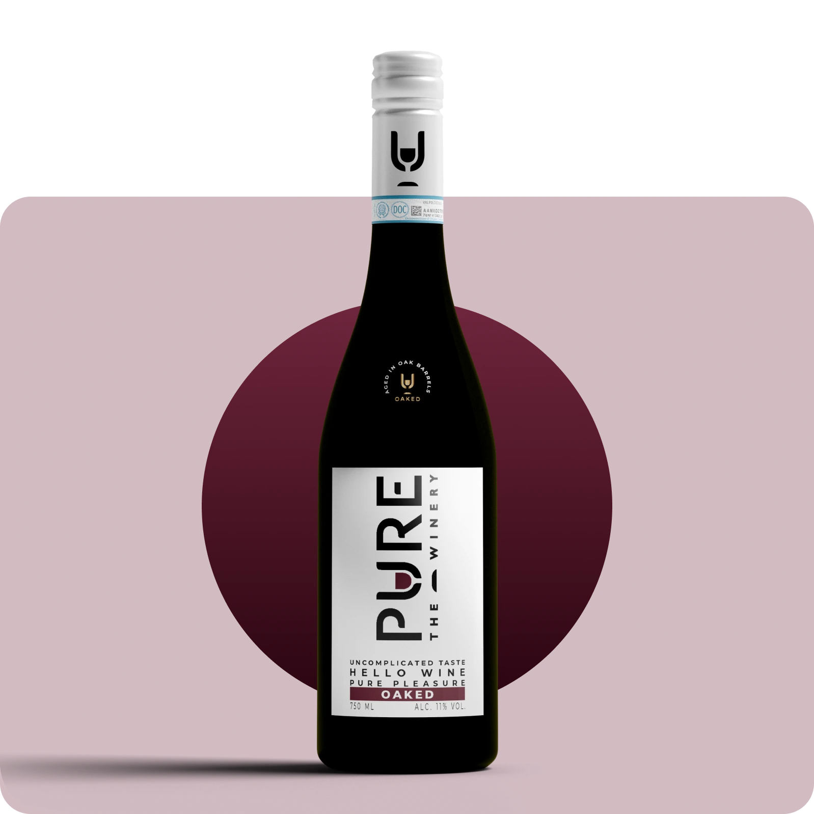 Zuckerfreier Oaked Rotwein