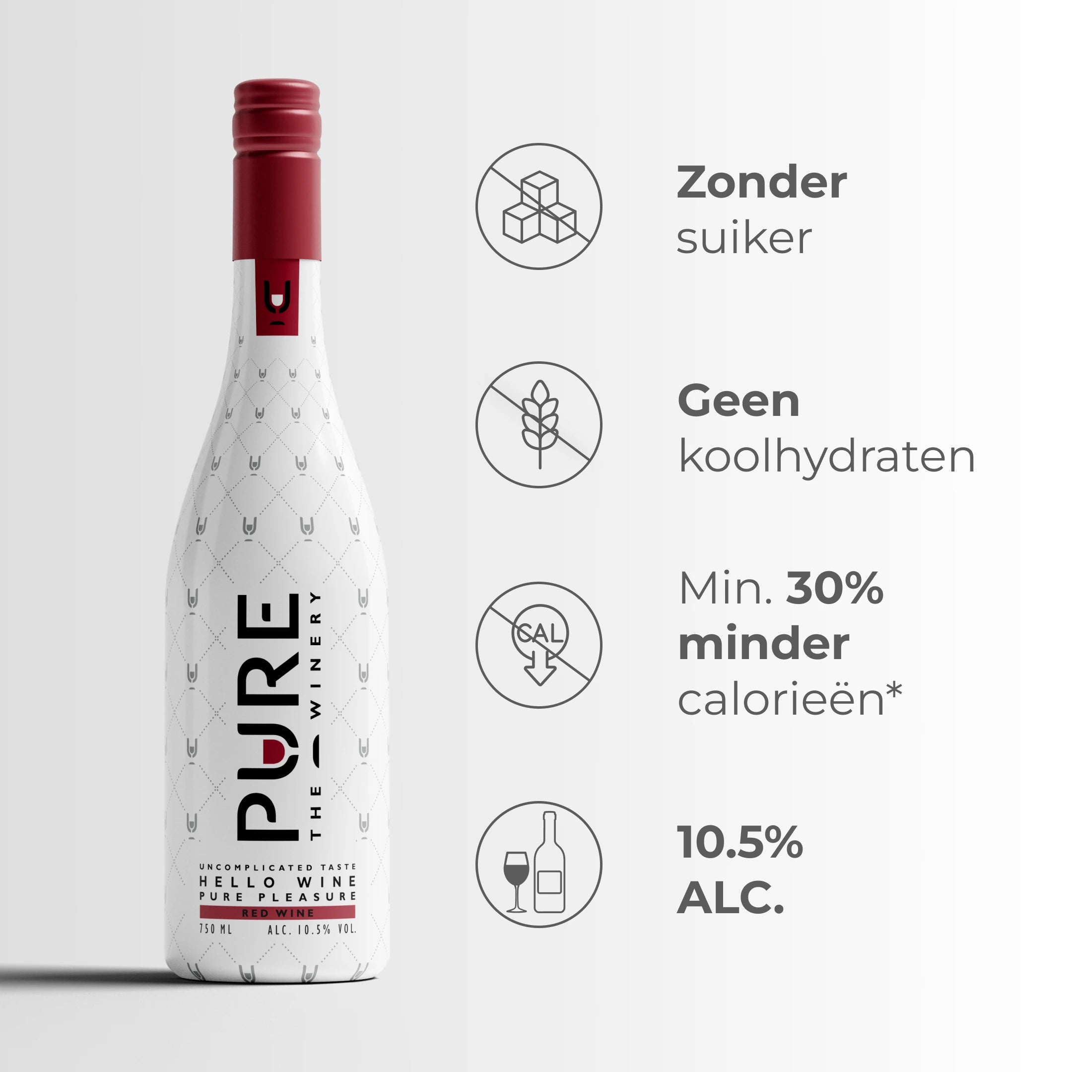 Zuckerfreier Rotwein