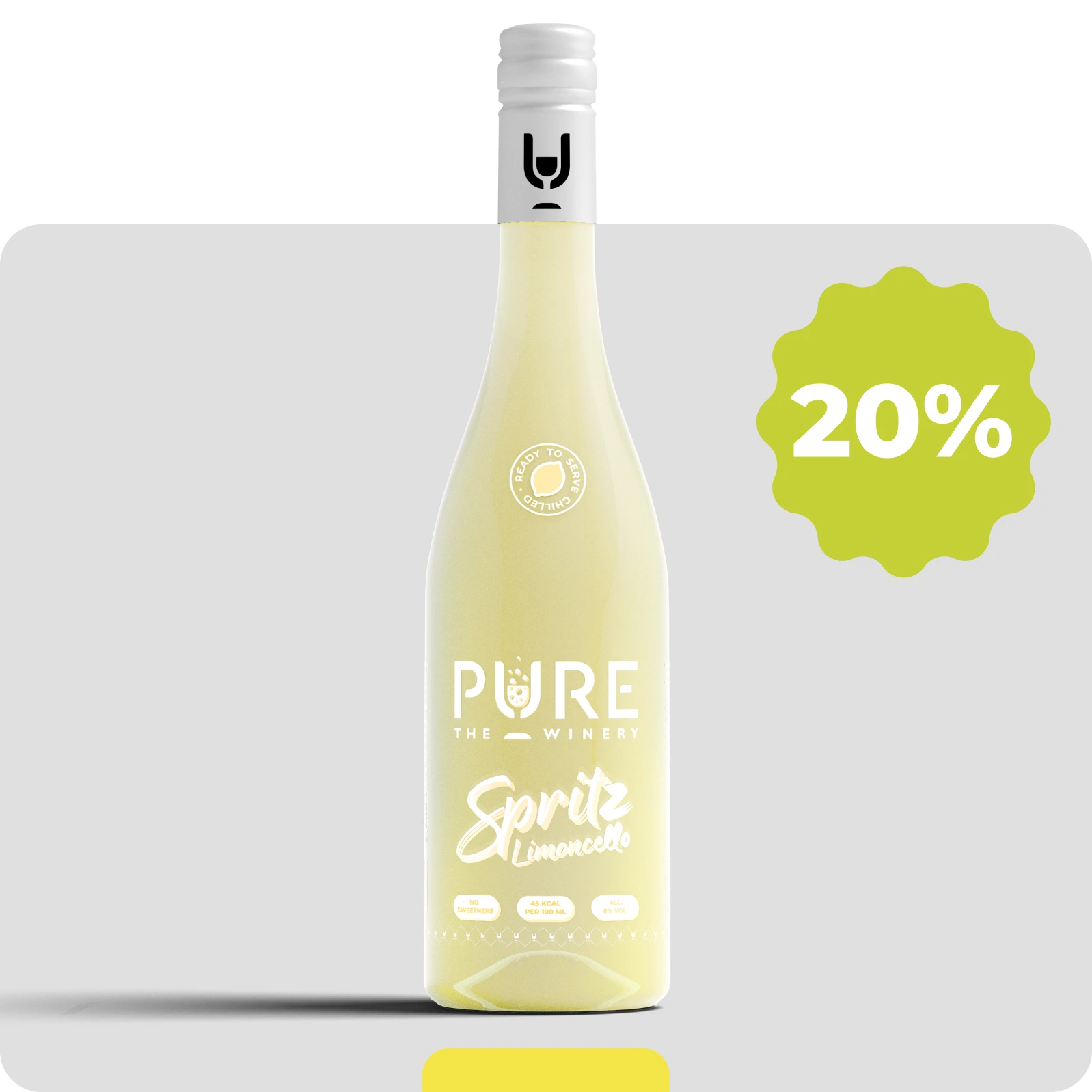 Zuckerfreier Limoncello Spritz