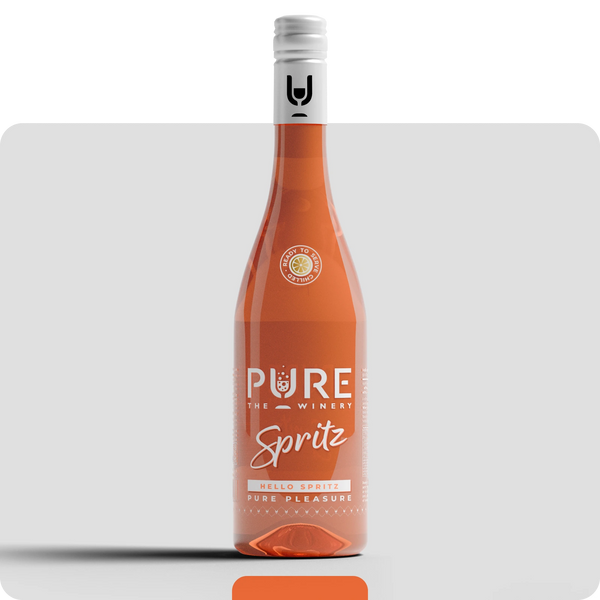Zuckerfreier Orange Spritz