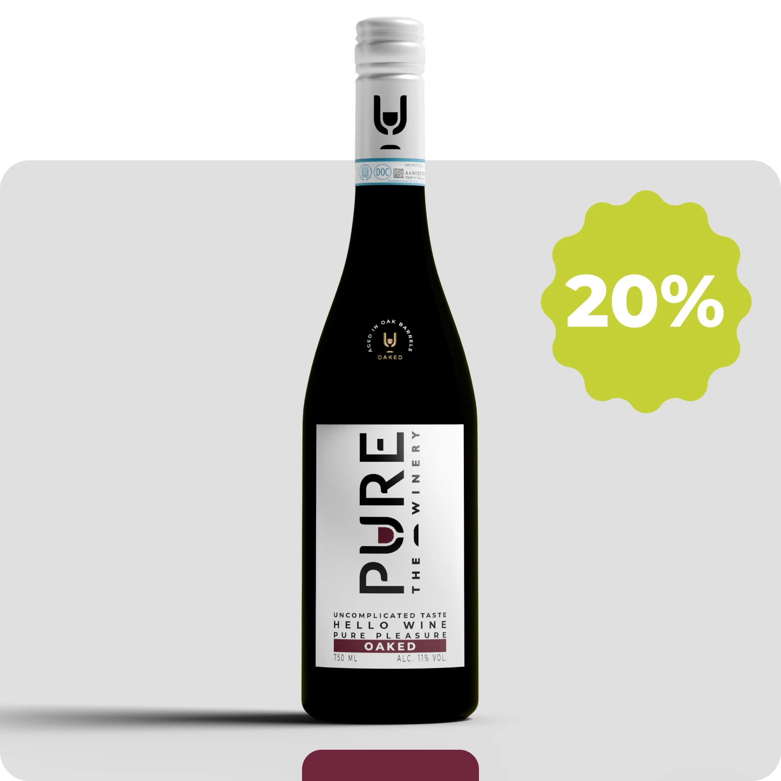 Zuckerfreier Oaked Rotwein