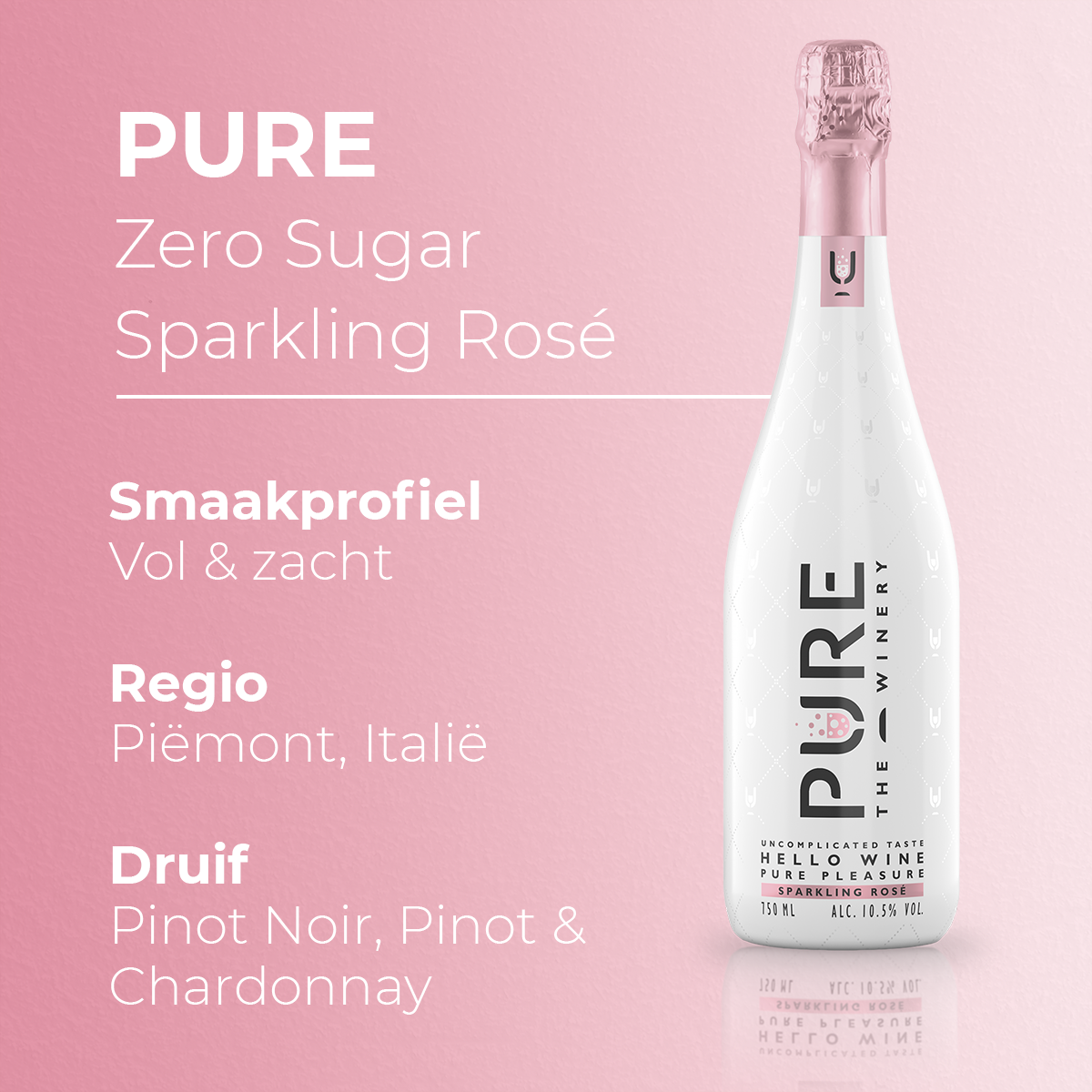 Zero Sugar Sparkling Rosé Wijn